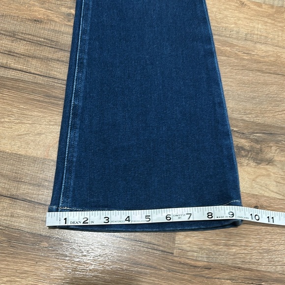 PAIGE GENEVIEVE WOMEN FLARE WIDE LEG JEANS BLUE SZ 24 - Picture 10 of 11